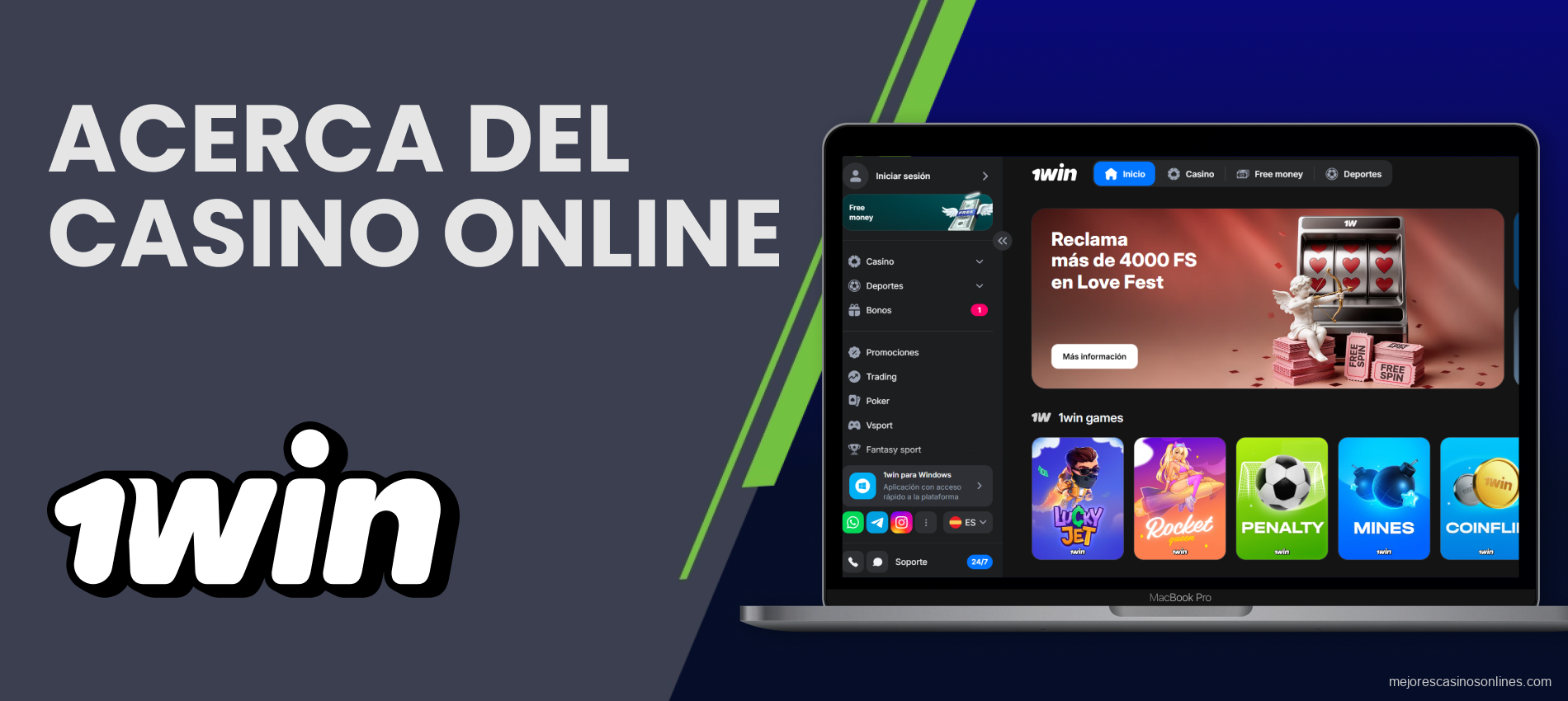 Descripción de la plataforma digital 1win disponible en Argentina