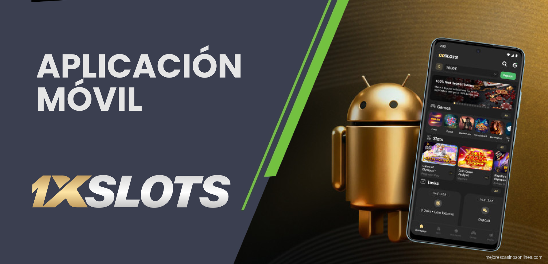 Plataforma adaptada para dispositivos móviles de 1xSlots Argentina