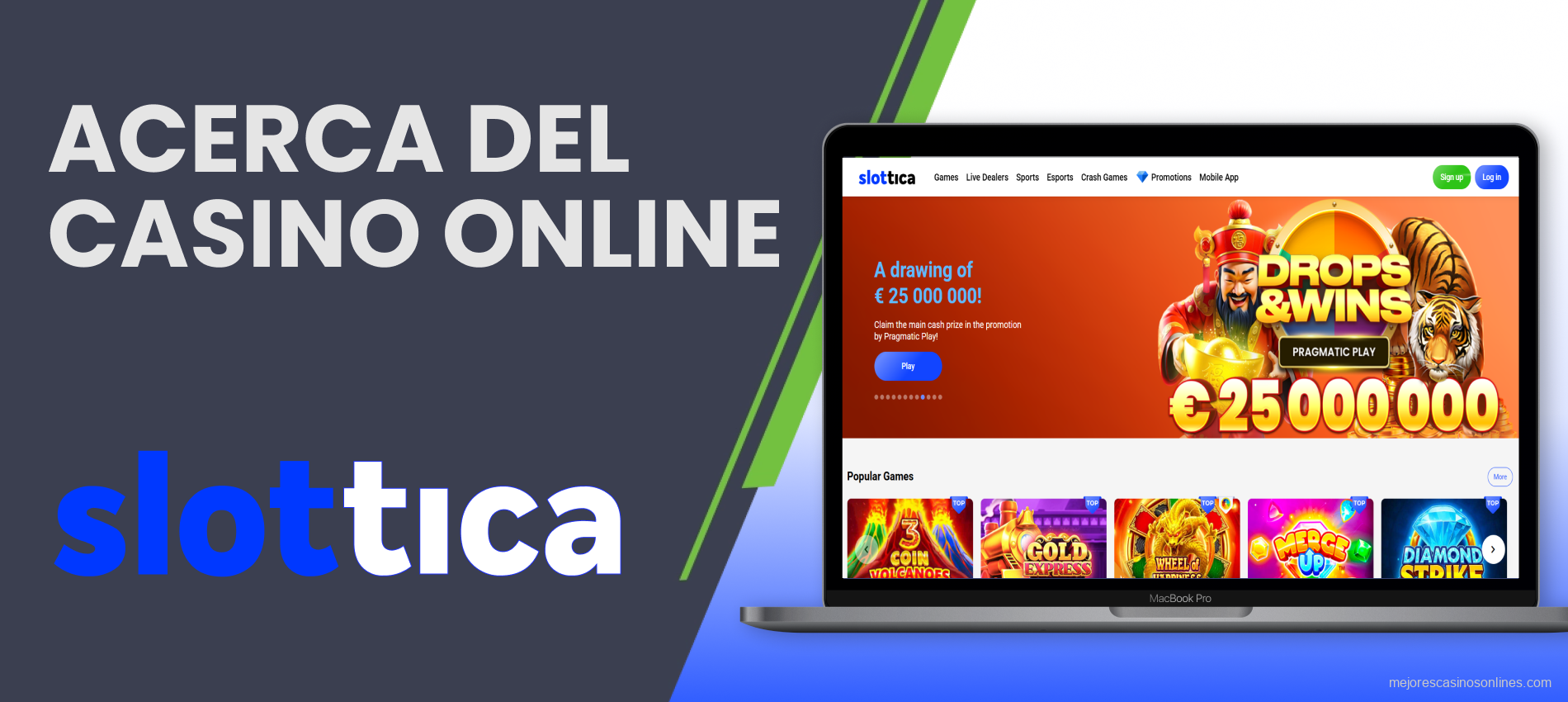 Descripción de la plataforma digital Slottica disponible en Argentina